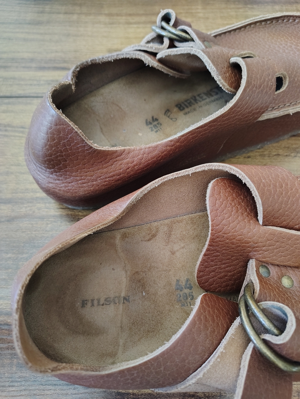 FILSON x BIRKENSTOCK London moccasin Brown leather EU 44 US 11 - Picture 7 of 8